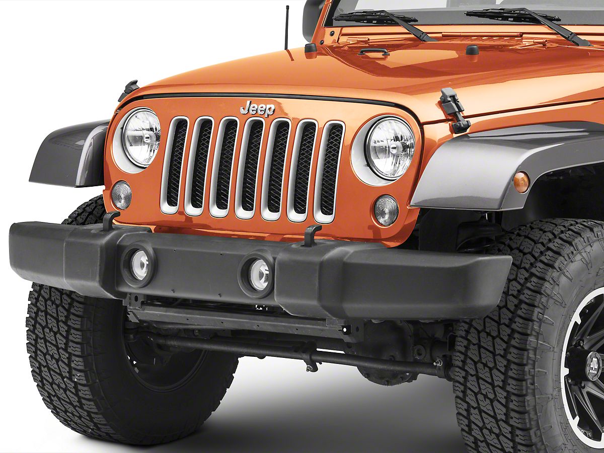 Rugged Ridge Jeep Wrangler Mesh Grille Insert - Gloss Black 11401.31 (07-18  Jeep Wrangler JK)