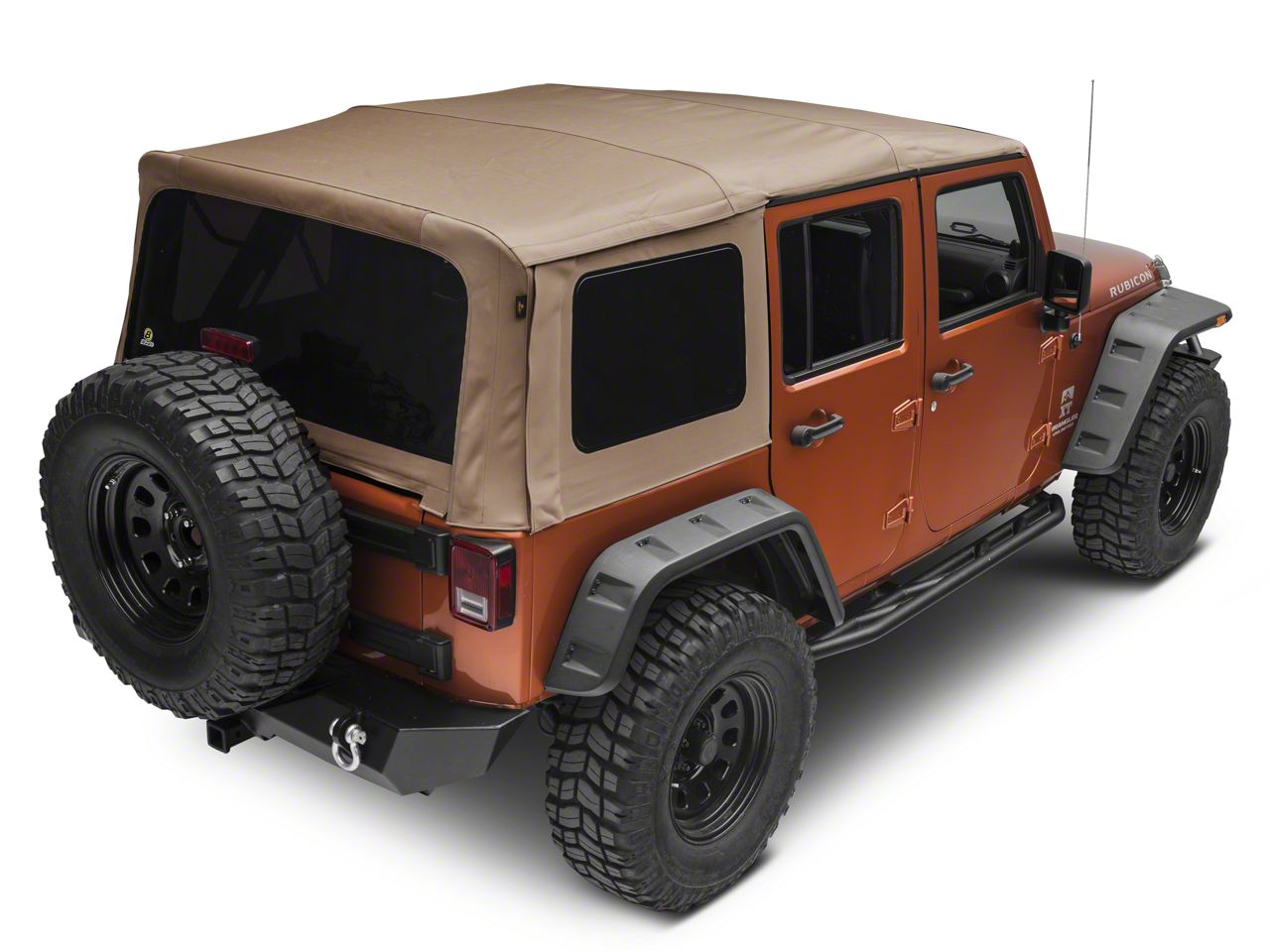 Bestop Jeep Wrangler Supertop NX Soft Top; Tan Twill 54823-71 (07-18 Jeep  Wrangler JK 4-Door) - Free Shipping