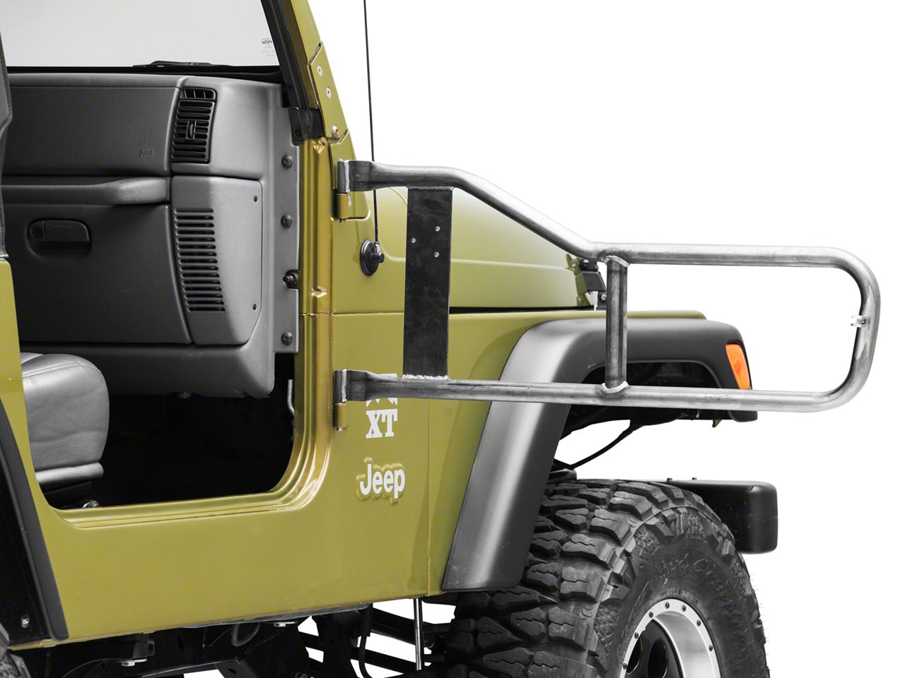 Steinjager Jeep Wrangler Trail Tube Doors - Bare Metal J0041331 (97-06 Jeep  Wrangler TJ)