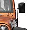 Steinjager Tube Door Mirror Kit; Black (07-18 Jeep Wrangler JK)