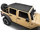 Smittybilt Extended Top; Black Diamond (07-09 Jeep Wrangler JK 4-Door)