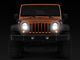 Raxiom LED Halo Projector Headlights; Chrome Housing; Clear Lens (07-18 Jeep Wrangler JK)