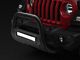 Barricade HD Bull Bar with Skid Plate and 20-Inch Dual Row LED Light Bar; Textured Black (18-24 Jeep Wrangler JL)