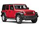 RedRock 4-Inch Oval Straight Side Step Bars; Stainless Steel (18-24 Jeep Wrangler JL 4-Door)