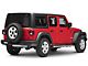 RedRock 4-Inch Oval Straight Side Step Bars; Stainless Steel (18-24 Jeep Wrangler JL 4-Door)