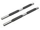 RedRock 4-Inch Oval Straight Side Step Bars; Stainless Steel (18-24 Jeep Wrangler JL 4-Door)