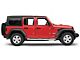 RedRock 3-Inch Round Curved Side Step Bars; Stainless Steel (18-24 Jeep Wrangler JL 4-Door)