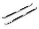 RedRock 3-Inch Round Curved Side Step Bars; Stainless Steel (18-24 Jeep Wrangler JL 4-Door)