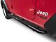 RedRock 3-Inch Round Curved Side Step Bars; Semi-Gloss Black (18-24 Jeep Wrangler JL 4-Door)