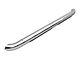 RedRock 4-Inch Oval Curved Side Step Bars; Stainless Steel (18-24 Jeep Wrangler JL 4-Door)