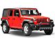 RedRock 3-Inch Bull Bar with Skid Plate; Textured Black (18-24 Jeep Wrangler JL)