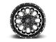 Fuel Wheels Crush Matte Black Machined Wheel; 20x9; 1mm Offset (84-01 Jeep Cherokee XJ)