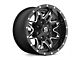 Fuel Wheels Lethal Satin Black Milled Wheel; 20x10; -24mm Offset (18-24 Jeep Wrangler JL)