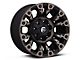 Fuel Wheels Vapor Matte Black Machined Wheel; 17x9; -12mm Offset (07-18 Jeep Wrangler JK)