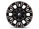 Fuel Wheels Vapor Matte Black Machined Wheel; 17x9; -12mm Offset (07-18 Jeep Wrangler JK)