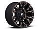 Fuel Wheels Vapor Matte Black Machined Wheel; 17x9; -12mm Offset (07-18 Jeep Wrangler JK)