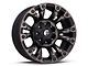 Fuel Wheels Vapor Matte Black Machined Wheel; 18x9; -12mm Offset (07-18 Jeep Wrangler JK)