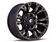 Fuel Wheels Vapor Matte Black Machined Wheel; 18x9; -12mm Offset (07-18 Jeep Wrangler JK)