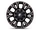 Fuel Wheels Vapor Matte Black Machined Wheel; 18x9; -12mm Offset (07-18 Jeep Wrangler JK)