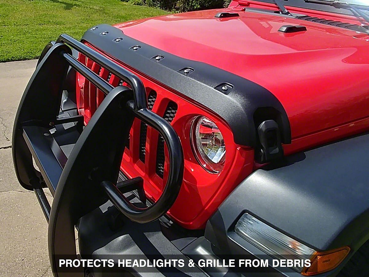 RedRock Grille Guard; Gloss Black (18-24 Jeep Wrangler JL)