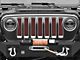 Under The Sun Inserts Grille Insert; Deep Cherry Red (20-23 Jeep Gladiator JT w/o TrailCam; 2024 Jeep Gladiator JT Sport)