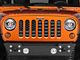 Under The Sun Inserts Grille Insert; Distressed Black Out (07-18 Jeep Wrangler JK)