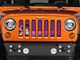 Under The Sun Inserts Grille Insert; Endless Summer Purple Palm Tree (07-18 Jeep Wrangler JK)