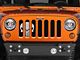 Under The Sun Inserts Grille Insert; Punisher Black and White (07-18 Jeep Wrangler JK)