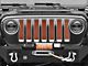 Under The Sun Inserts Grille Insert; Sunburst Orange Pearl (18-23 Jeep Wrangler JL w/o TrailCam; 2024 Jeep Wrangler JL Sport)