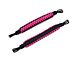 RedRock Rear Soundbar Paracord Grab Handles; Black and Pink (07-18 Jeep Wrangler JK 4-Door)