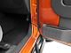 RedRock Front Paracord Door Limit Straps; Black and Neon Orange (07-18 Jeep Wrangler JK)