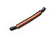 RedRock Front Paracord Door Limit Straps; Black and Neon Orange (07-18 Jeep Wrangler JK)