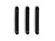 Steinjager Door and Tailgate Handle Accent Kit; Black (07-18 Jeep Wrangler JK 2-Door)