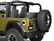 Rugged Ridge Locking Fuel Door Cover; Stainless Steel (97-06 Jeep Wrangler TJ)