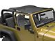 Steinjager Teddy Top Full Length Solar Screen Cover; Black (97-06 Jeep Wrangler TJ, Excluding Unlimited)