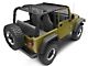 Steinjager Teddy Top Full Length Solar Screen Cover; Black (97-06 Jeep Wrangler TJ, Excluding Unlimited)