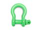 Steinjager 3/4-Inch D-Ring Shackle; Neon Green