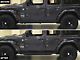 RedRock Side Armor with Step Pads; Textured Black (18-24 Jeep Wrangler JL 4-Door)