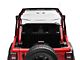 JTopsUSA Mesh Shade Top; White (18-22 Jeep Wrangler JL 4-Door)