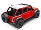 JTopsUSA Mesh Shade Top; White (18-22 Jeep Wrangler JL 4-Door)