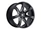 Black Rhino Mozambique Gloss Black Milled Wheel; 18x8.5 (97-06 Jeep Wrangler TJ)