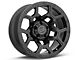 Black Rhino Overland Matte Black Wheel; 17x8 (87-95 Jeep Wrangler YJ)