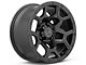 Black Rhino Overland Matte Black Wheel; 17x8 (87-95 Jeep Wrangler YJ)