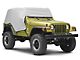 Smittybilt Water Resistant Cab Cover with Door Flaps; Gray (92-06 Jeep Wrangler YJ & TJ)