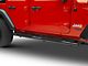 Pro Traxx 4-Inch Oval Side Step Bars; Black (18-24 Jeep Wrangler JL 4-Door)