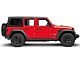 Pro Traxx 4-Inch Oval Side Step Bars; Black (18-24 Jeep Wrangler JL 4-Door)