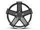 Rovos Wheels Danakil Charcoal with Machined Lip Wheel; 17x9 (07-18 Jeep Wrangler JK)