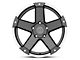 Rovos Wheels Danakil Charcoal with Machined Lip Wheel; 17x9 (18-24 Jeep Wrangler JL)