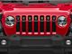 T-REX Grilles Torch Series Grille Insert with LED Lights; Black (18-23 Jeep Wrangler JL w/o TrailCam, Excluding Rubicon 392)