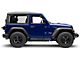 RedRock 3-Inch Round Curved Side Step Bars; Semi-Gloss Black (18-24 Jeep Wrangler JL 2-Door)